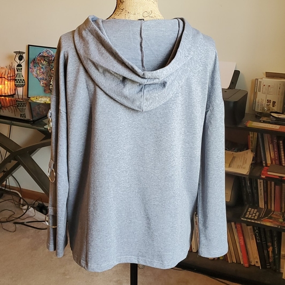 Very J grey pullover hoodie size Small - Picture 5 of 13